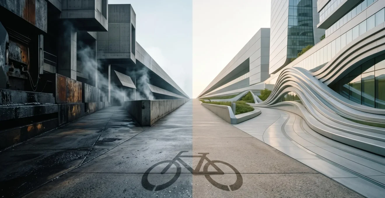 Comparaison visuelle du cycle de vie environnemental entre scooter électrique et thermique