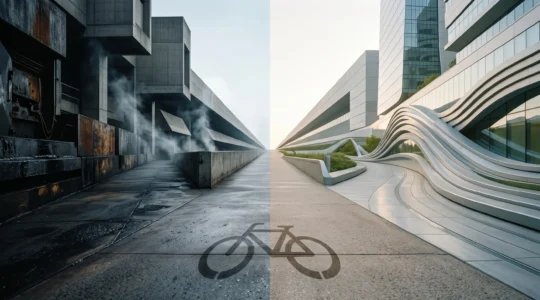 Comparaison visuelle du cycle de vie environnemental entre scooter électrique et thermique